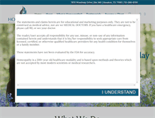 Tablet Screenshot of homeopathyhouston.com
